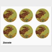  Moose Gifts Ronde Sticker (Vel)