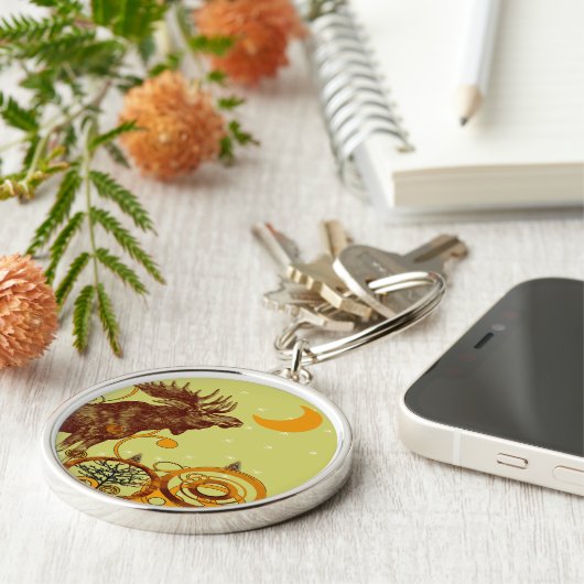 Moose Gifts Sleutelhanger (Zijkant)