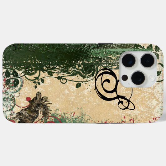 Moose Grunge Swirl Vines Case-Mate iPhone Case (Achterkant (horizontaal))