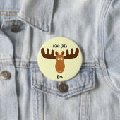 Moose Head_Comb Over King Ronde Button 7,6 Cm (In situ)