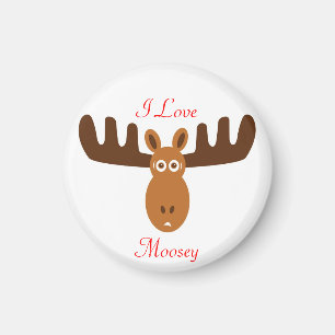 Moose Head_I Love Moosey Magneet