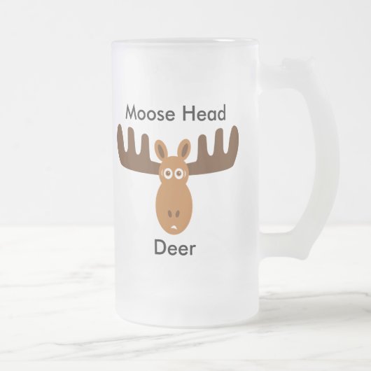 Moose Head_Moose Head Deer Matglas Bierpul (Rechts)