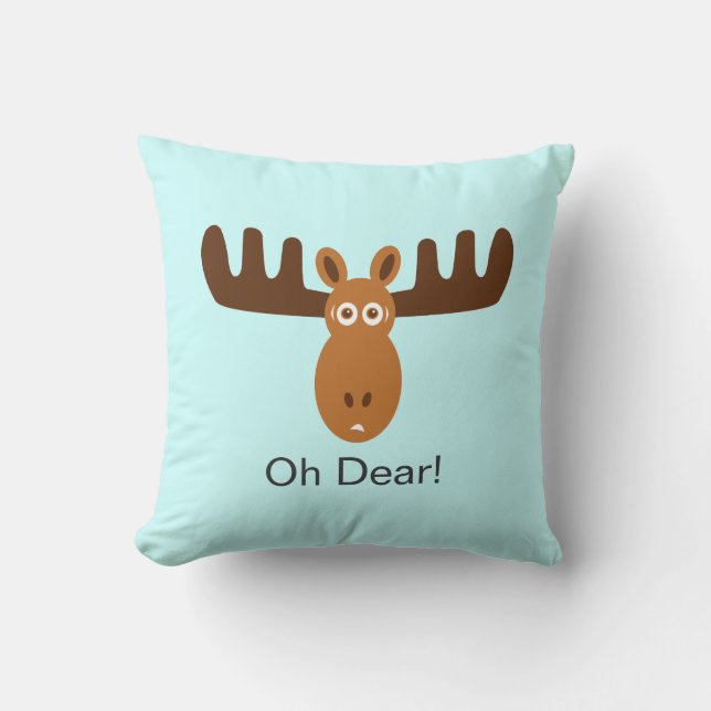 Moose Head_Oh Beste! Kussen (Voorkant)