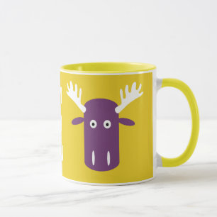 Moose Head Pop Art aangepaste monogram mokken