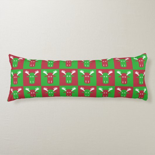 Moose Head Pop Art body coussin (Devant)