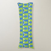 Moose Head Pop Art body coussin (Devant (Vertical))