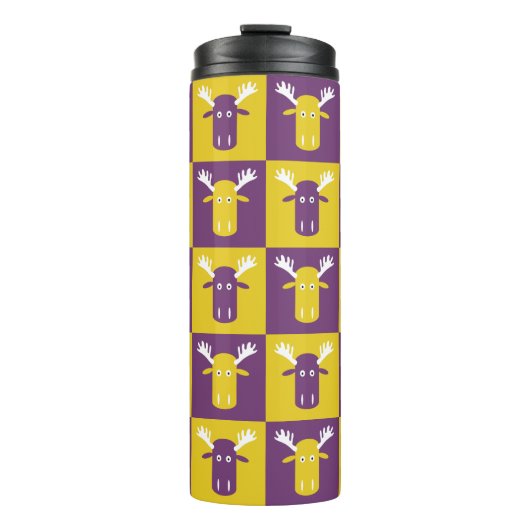 Moose Head Pop Art tumbler Thermosbeker (Voorkant)