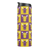 Moose Head Pop Art tumbler Thermosbeker (Geroteerd rechts)