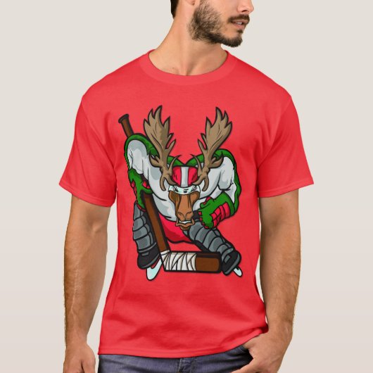Moose Hockey T-shirt (Voorkant)