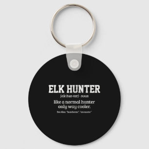 Moose Hunter Gift Funny Definition Elk Hunting Sleutelhanger