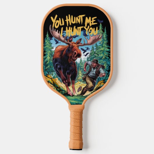 Moose Hunting Pickleball Paddle (Achterkant)