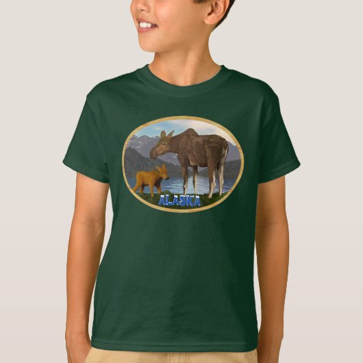 Moose in de Meadow T-shirt (Voorkant)