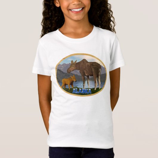 Moose in de Meadow T-shirt (Voorkant)
