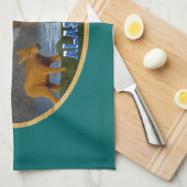 Moose in de Meadow Theedoek (Quarter Fold)