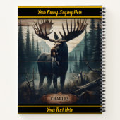 Moose in de schemerwildernis notitieboek (Achterkant)