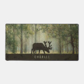 Moose in Forest Illustration Personalized Bureaumat (Voorkant)