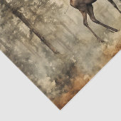 Moose in Forrest Tissuepapier (Detail)