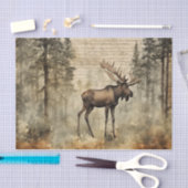 Moose in Forrest Tissuepapier (Craft)