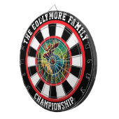 Moose in het bos Bullseye Dartbord (Voorkant Rechts)