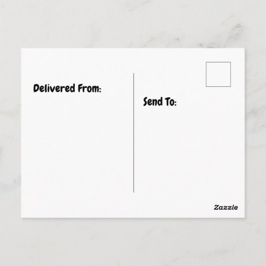 Moose in het sneeuwbos briefkaart (Achterkant)