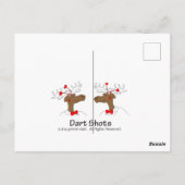 Moose in Love Briefkaart (Achterkant)