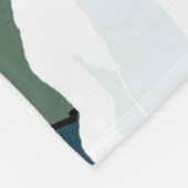 Moose in Silent Snowy Forest Fleece Deken (Hoek)