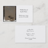 Moose in Snow Visitekaartje (Voorkant / Achterkant)