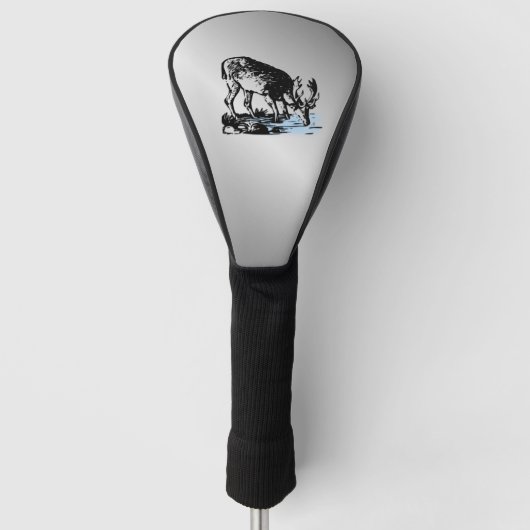 Moose in Stream Golfheadcover (Voorkant)