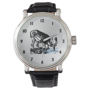 Moose in Stream Horloge