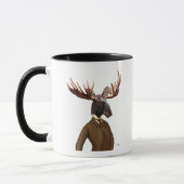 Moose in Suit Portret Mok (Links)