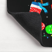 Moose In Xmas Socks Funny Holiday Ugly Sweater Chr Muismat (Hoek)