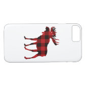 Moose iPhone Case Buffalo met kerstmis (Achterkant (Horizontaal))