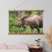 Moose | Keniaans schiereiland, Alaska Hangend Wandkleed (Slaapkamer)