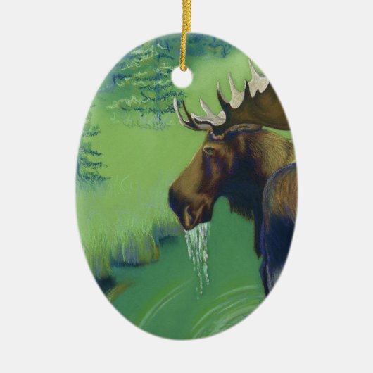 Moose Keramisch Ornament (Voorkant)
