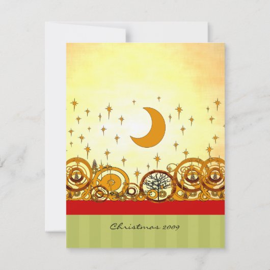 Moose kerst diner Uitnodiging & Partij Uitnodiging (Achterkant)