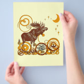 Moose Kerstmis Flyer (Hand)