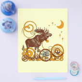 Moose Kerstmis Flyer (Enkel)