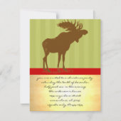 Moose Kerstmis Kaart (Voorkant)