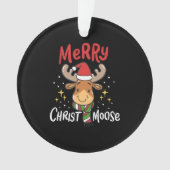 Moose Kerstmis Ornament (voorkant)