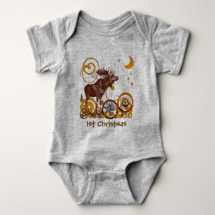 Moose Kerstmis Romper