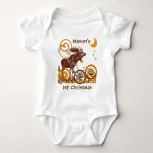 Moose Kerstmis Romper