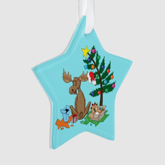 Moose kerstversiering ornament (voorkant)