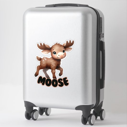 MOOSE - KINDERKAMER STICKER (Koffer)