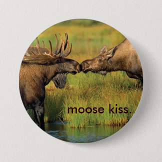 Moose Kiss Ronde Button 7,6 Cm