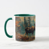  Moose Lake Cabin Herfst Foliage Mok (Links)