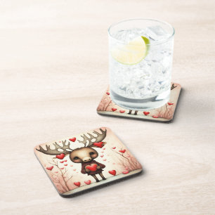 Moose Liefde 3 Bier Onderzetter