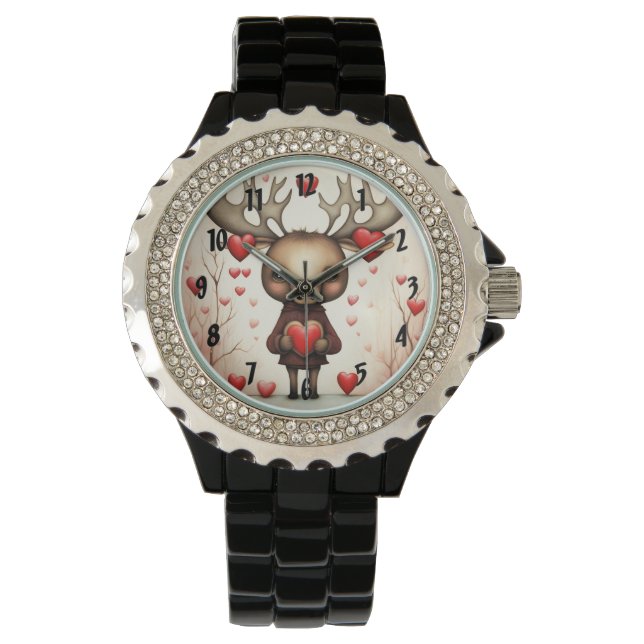 Moose Liefde 3 Horloge (Voorkant)