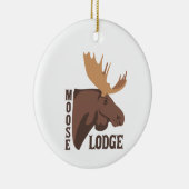 Moose Lodge Keramisch Ornament (Rechts)