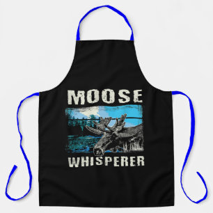 Moose Lover Funny Moose Hunting Schort