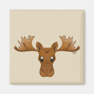 Moose magneet, voeg je eigen gezegde toe magneet